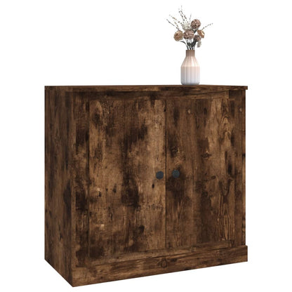 vidaXL Sideboard Smoked Oak 70x35,5x67,5 cm Engineered Wood