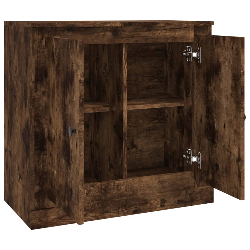 vidaXL Sideboard Smoked Oak 70x35.5x67.5 cm Engineered Wood