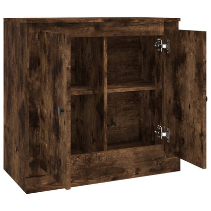 vidaXL Sideboard Smoked Oak 70x35.5x67.5 cm Engineered Wood