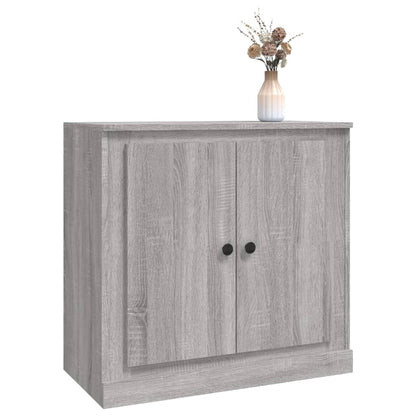 vidaXL Sideboard Grey Sonoma 70x35,5x67,5 cm Engineered Wood