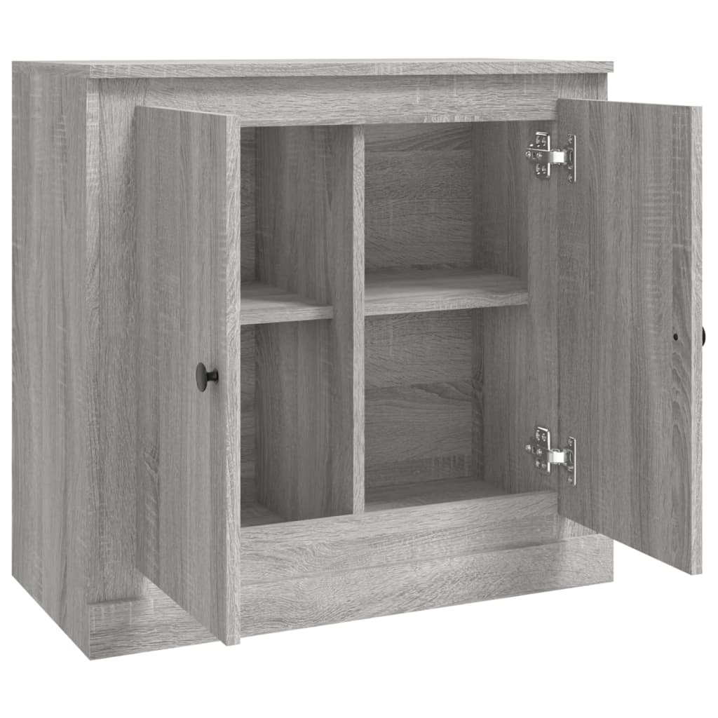 vidaXL Sideboard Grey Sonoma 70x35.5x67.5 cm Engineered Wood