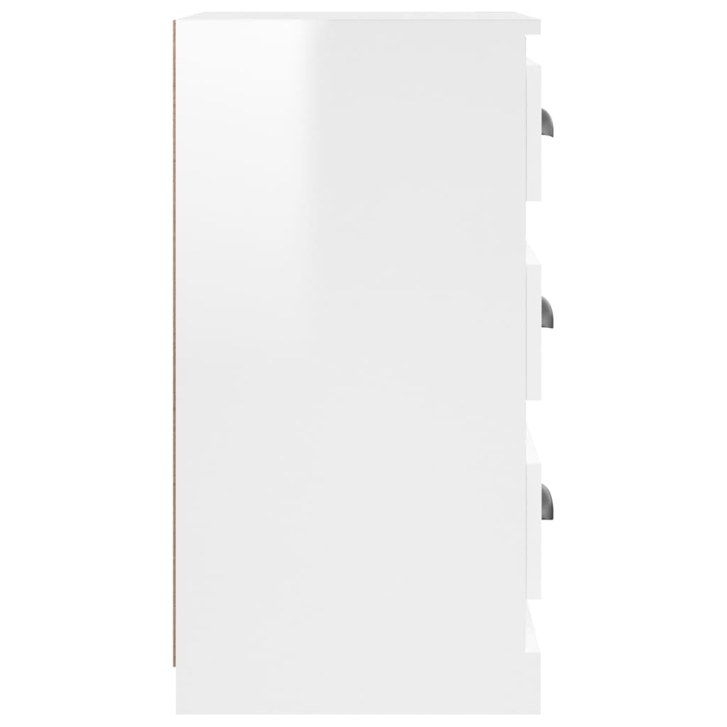 vidaXL Sideboard High Gloss White 36x35.5x67.5 cm Engineered Wood