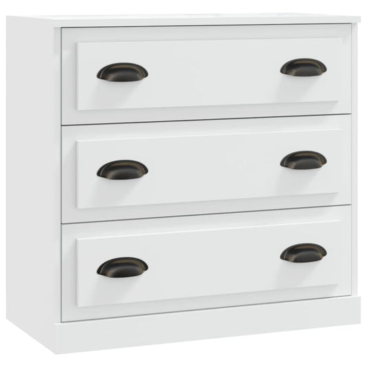 vidaXL Sideboard | White | Engineered wood, metal | Small | Sideboard