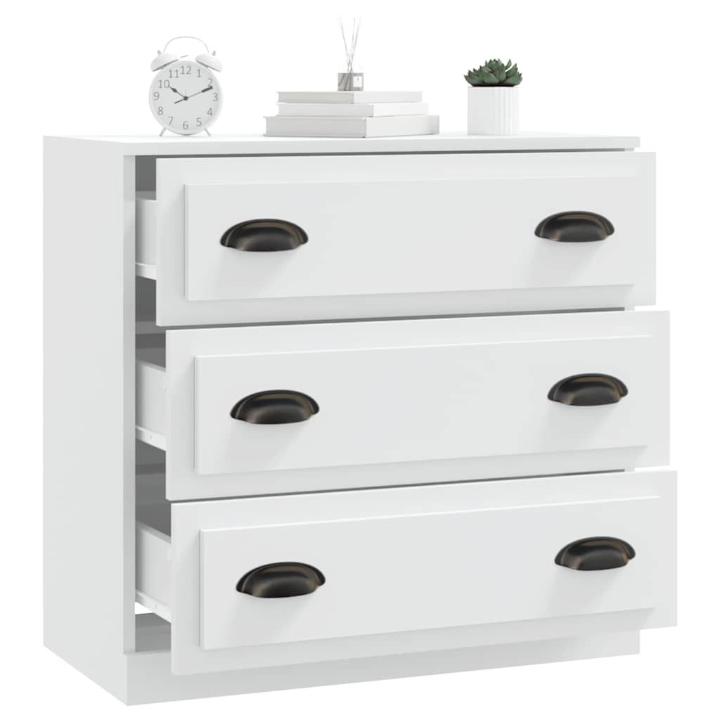 vidaXL Sideboard White 70x35,5x67,5 cm Engineered Wood