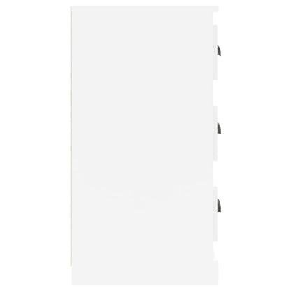 vidaXL Sideboard High Gloss White 70x35.5x67.5 cm Engineered Wood