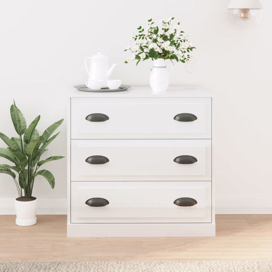 vidaXL Sideboard | High gloss white | Engineered wood | Small | Sideboard