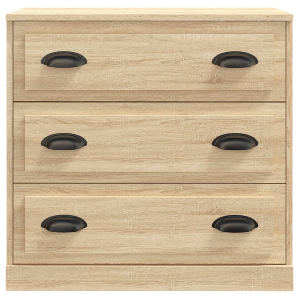vidaXL Sideboard Sonoma Oak 70x35.5x67.5 cm Engineered Wood