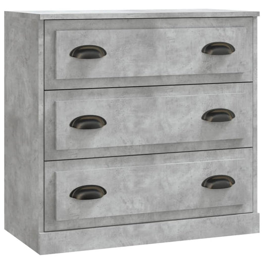 vidaXL Sideboard | Concrete Grey | Engineered wood | 70 cm x 35.5 cm x 67.5 cm