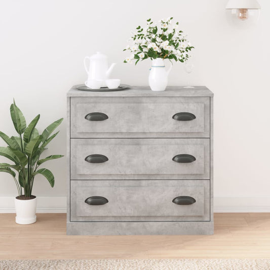 vidaXL Sideboard | Concrete Grey | Engineered wood | 70 cm x 35.5 cm x 67.5 cm