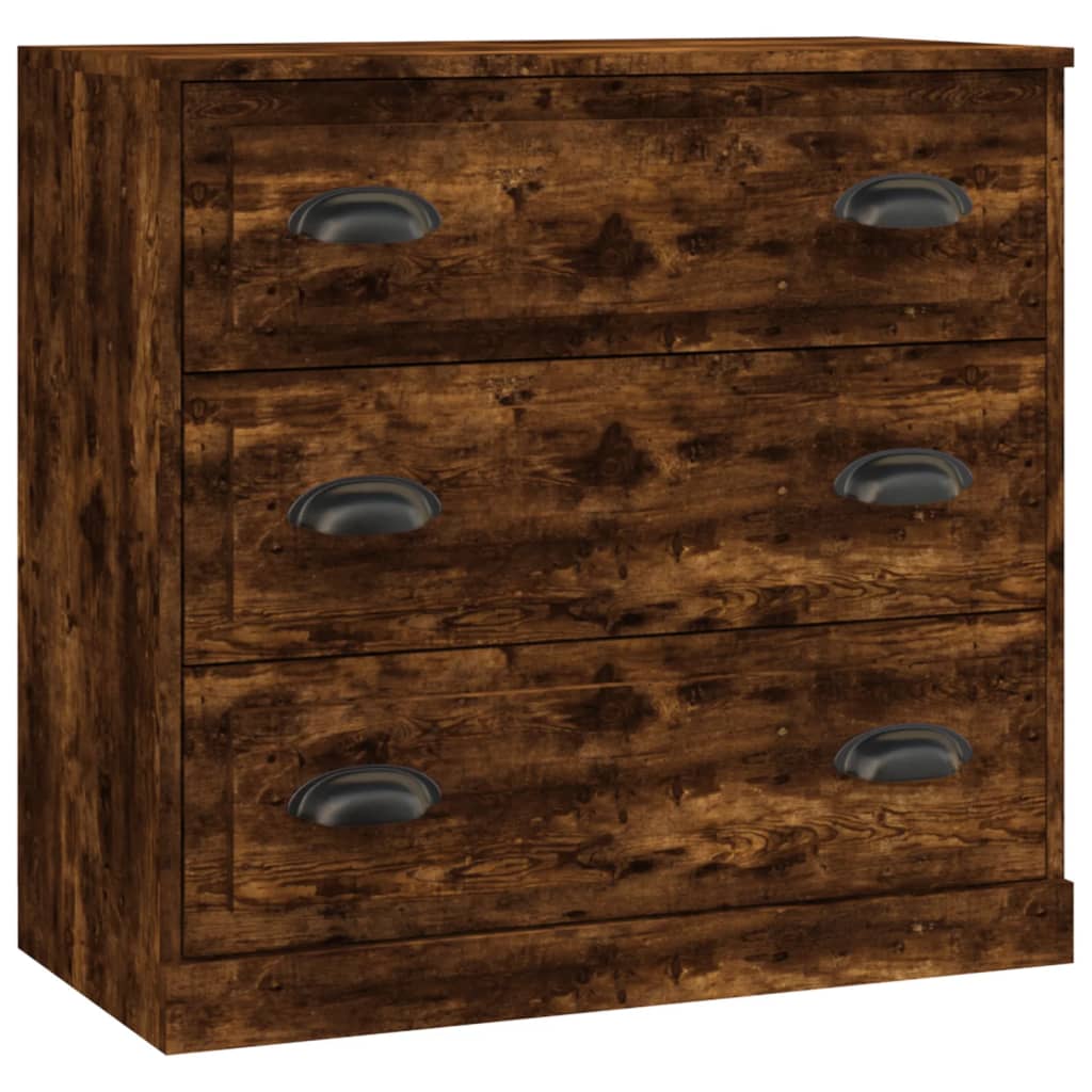 vidaXL Sideboard Smoked Oak 70x35,5x67,5 cm Engineered Wood
