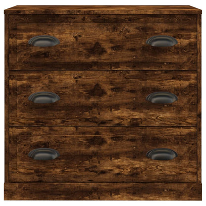 vidaXL Sideboard Smoked Oak 70x35,5x67,5 cm Engineered Wood