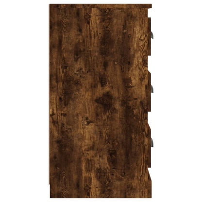vidaXL Sideboard Smoked Oak 70x35,5x67,5 cm Engineered Wood
