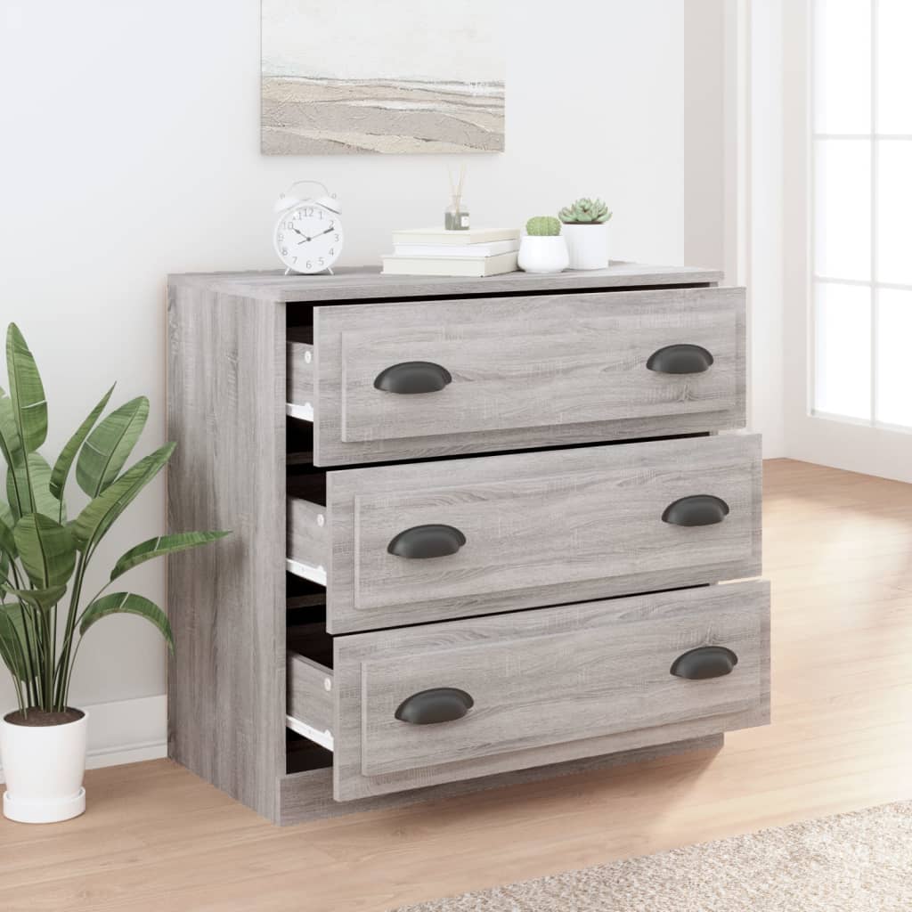 vidaXL Sideboard | Grey sonoma | Engineered wood | Sideboard | Rectangular