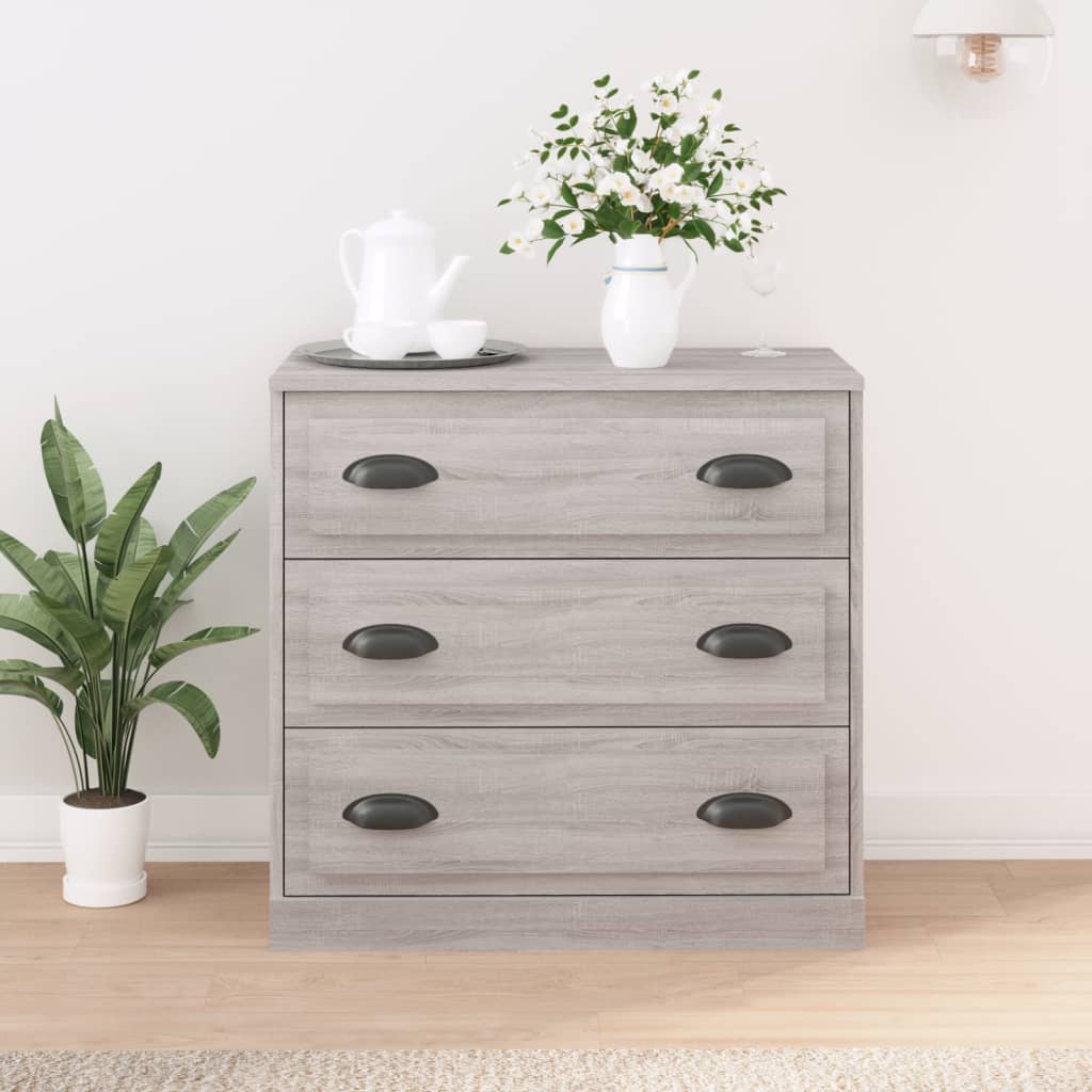 vidaXL Sideboard | Grey sonoma | Engineered wood | Sideboard | Rectangular