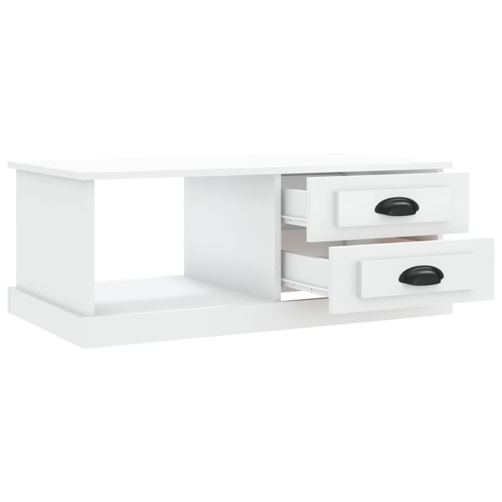 vidaXL Coffee Table White 90x50x35 cm Engineered Wood