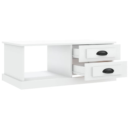 vidaXL Coffee Table White 90x50x35 cm Engineered Wood