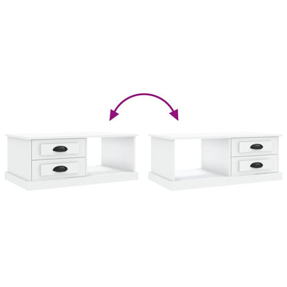 vidaXL Coffee Table White 90x50x35 cm Engineered Wood