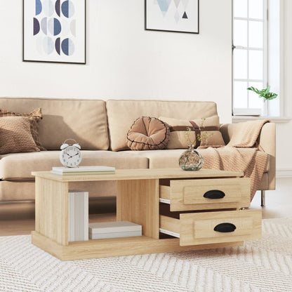 vidaXL Coffee Table Sonoma Oak 90x50x35 cm Engineered Wood