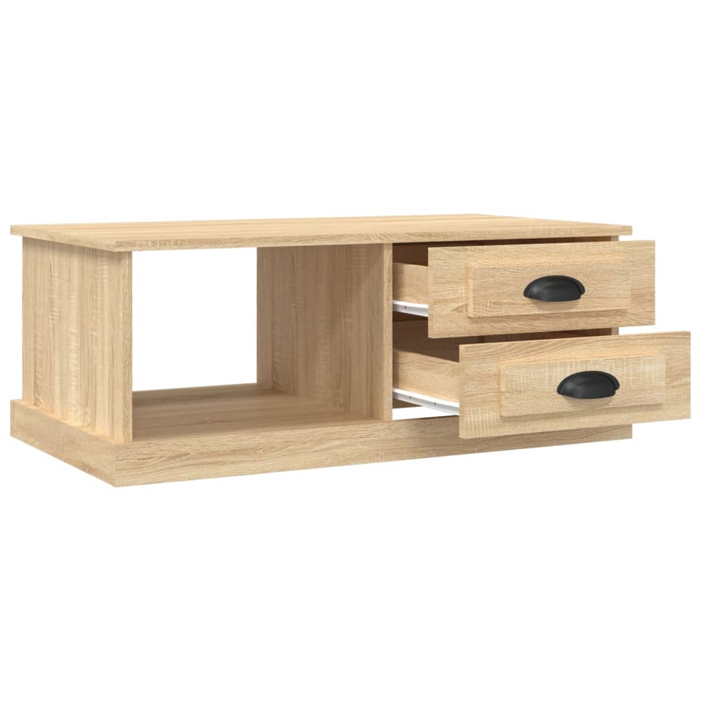 vidaXL Coffee Table Sonoma Oak 90x50x35 cm Engineered Wood