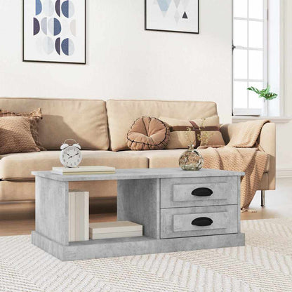 vidaXL Coffee Table Concrete Grey 90x50x35 cm Engineered Wood