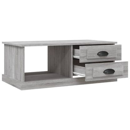 vidaXL Coffee Table Grey Sonoma 90x50x35 cm Engineered Wood