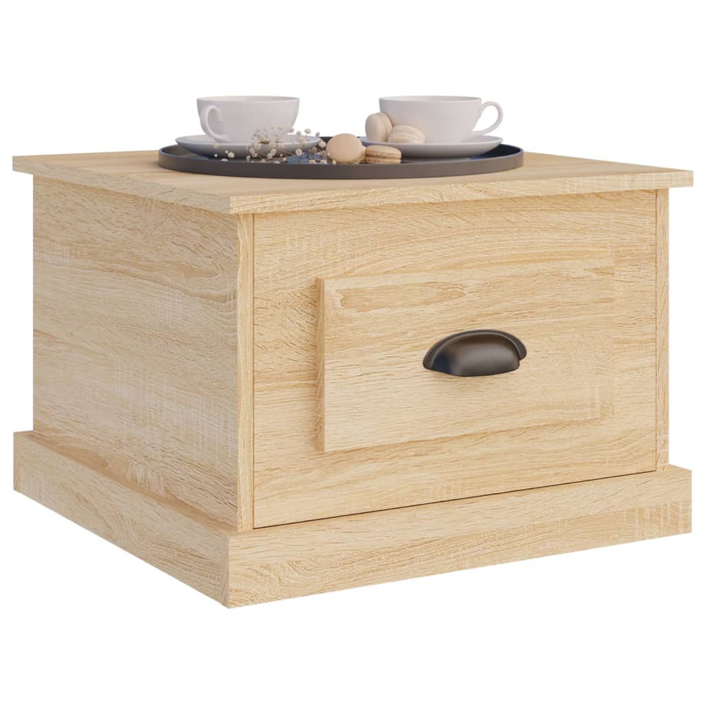 vidaXL Coffee Table Sonoma Oak 50x50x35 cm Engineered Wood