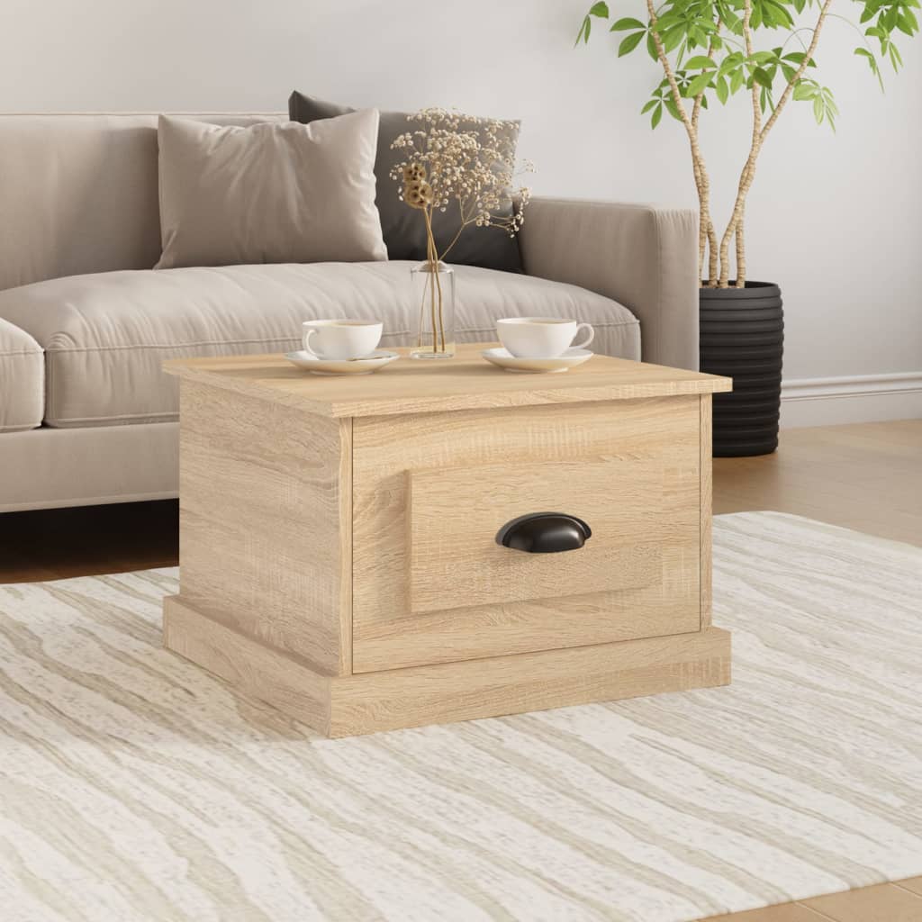 vidaXL Coffee Table Sonoma Oak 50x50x35 cm Engineered Wood