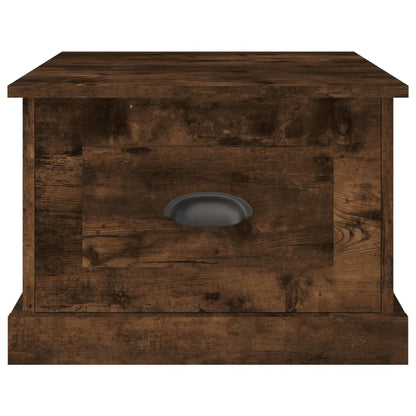 vidaXL Coffee Table Smoked Oak 50x50x35 cm Engineered Wood