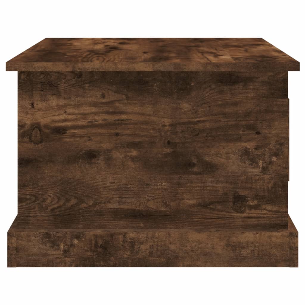 vidaXL Coffee Table Smoked Oak 50x50x35 cm Engineered Wood