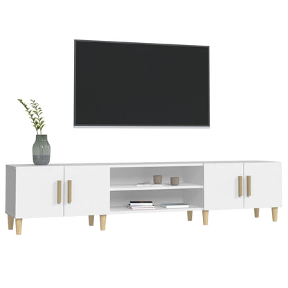 vidaXL TV Cabinet White 180x31,5x40 cm Engineered Wood