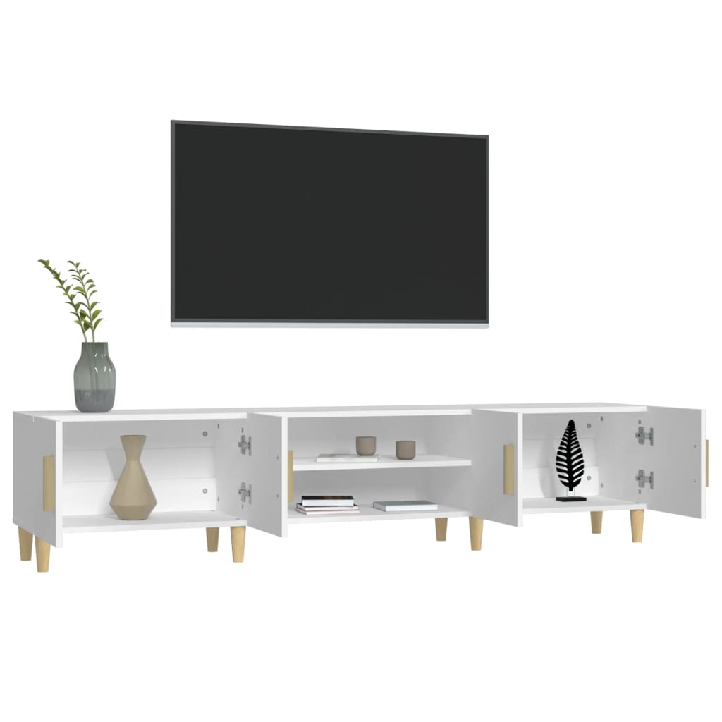 vidaXL TV Cabinet White 180x31,5x40 cm Engineered Wood
