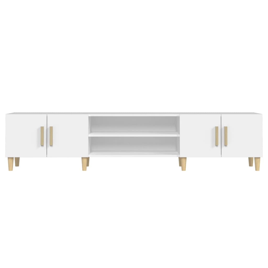vidaXL TV Cabinet White 180x31.5x40 cm Engineered Wood