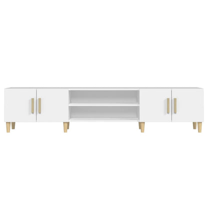 vidaXL TV Cabinet White 180x31.5x40 cm Engineered Wood