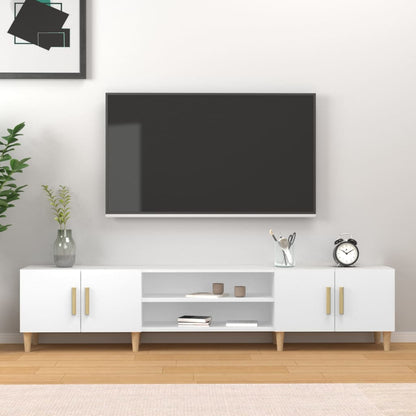 vidaXL TV Cabinet White 180x31,5x40 cm Engineered Wood