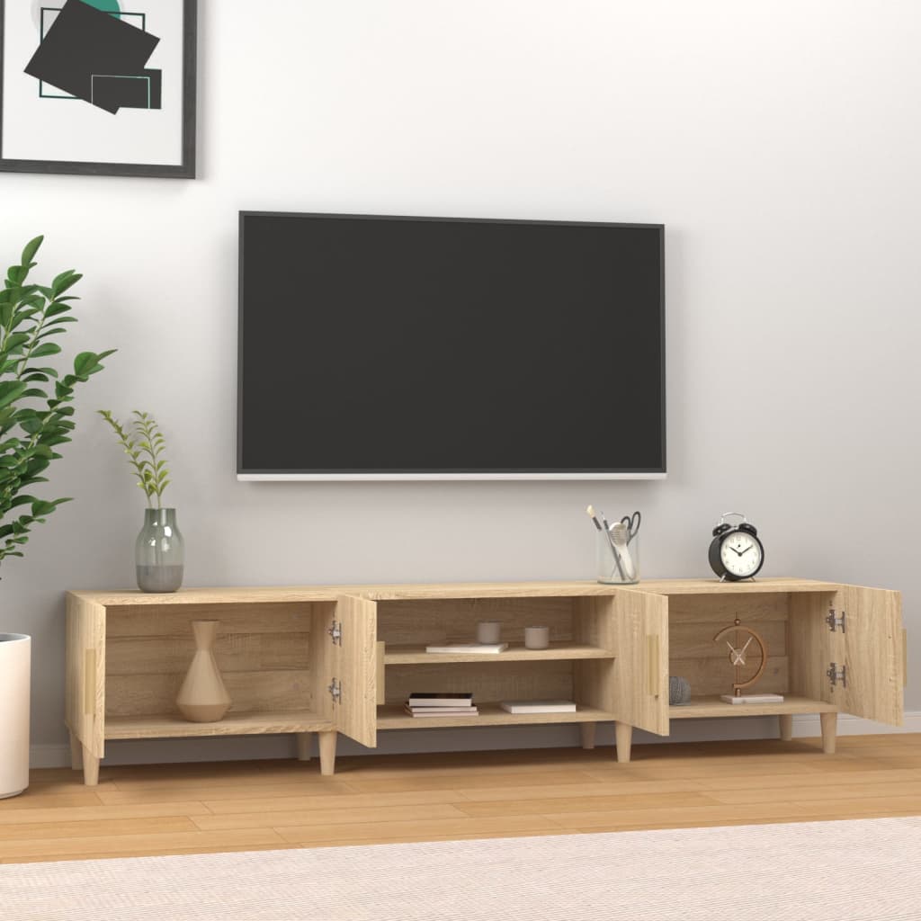 vidaXL TV Cabinet Sonoma Oak 180x31,5x40 cm Engineered Wood