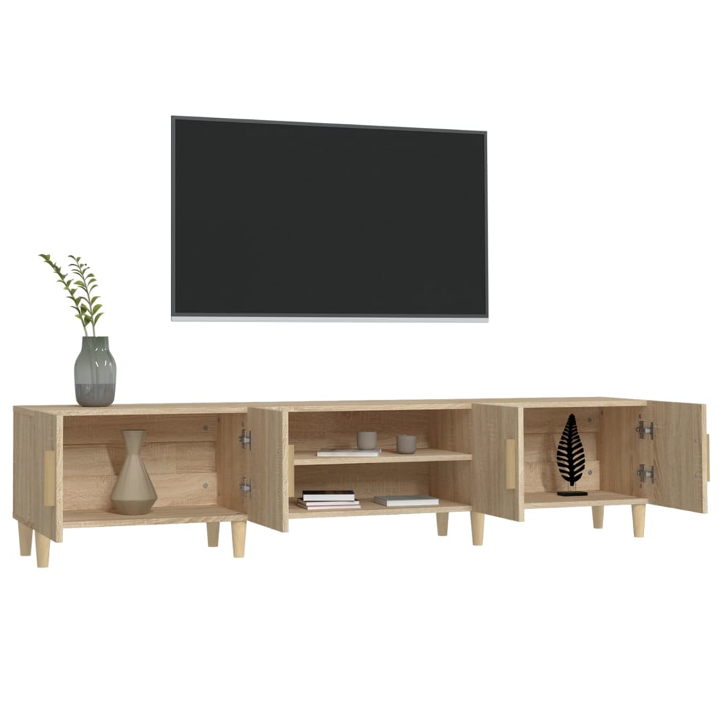 vidaXL TV Cabinet Sonoma Oak 180x31.5x40 cm Engineered Wood