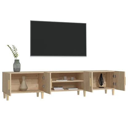 vidaXL TV Cabinet Sonoma Oak 180x31.5x40 cm Engineered Wood