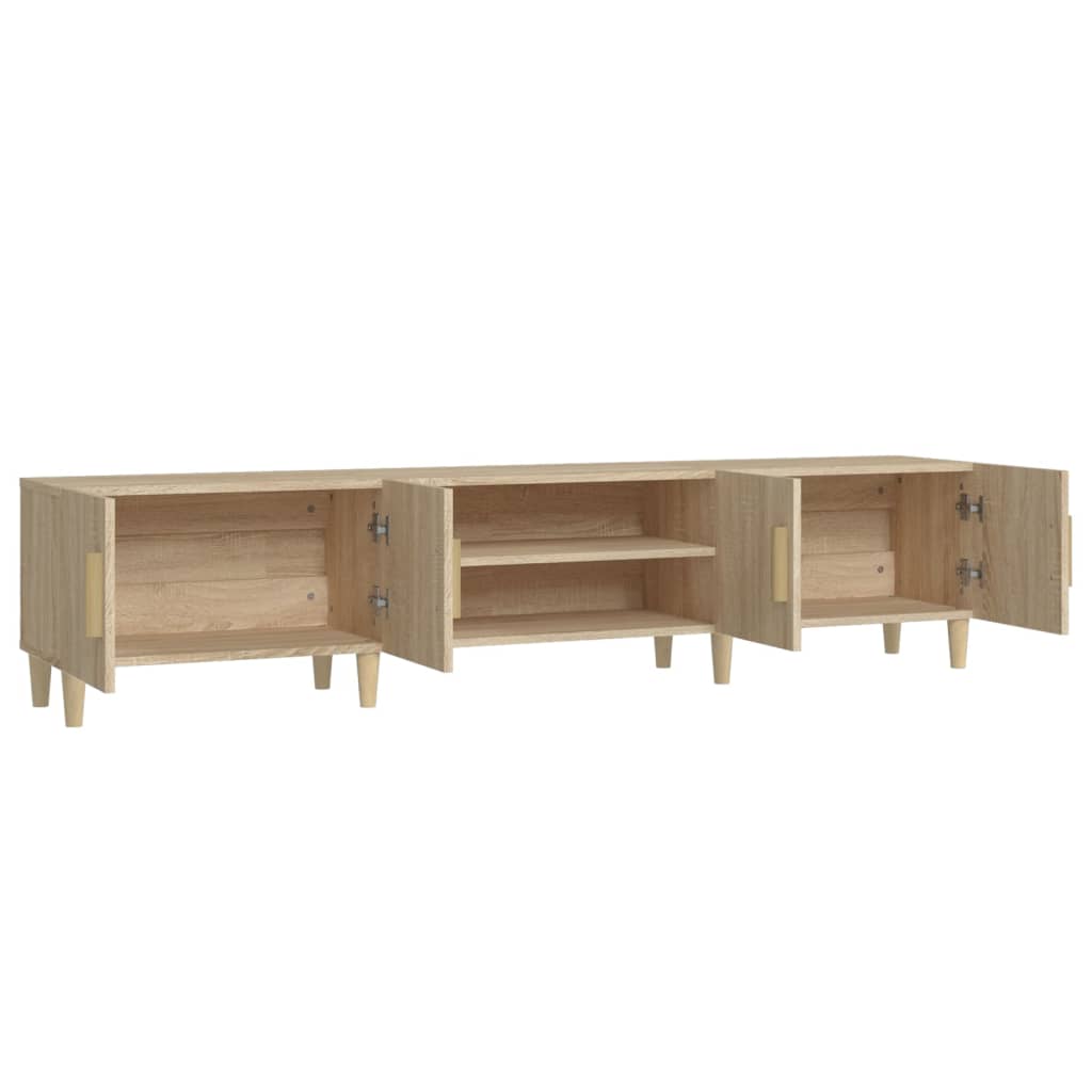 vidaXL TV Cabinet Sonoma Oak 180x31.5x40 cm Engineered Wood