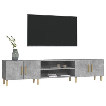 vidaXL TV Cabinet Concrete Grey 180x31,5x40 cm Engineered Wood