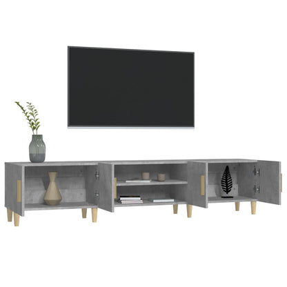 vidaXL TV Cabinet Concrete Grey 180x31,5x40 cm Engineered Wood