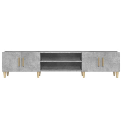 vidaXL TV Cabinet Concrete Grey 180x31.5x40 cm Engineered Wood
