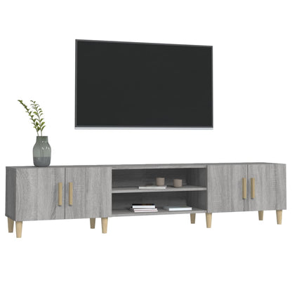 vidaXL TV Cabinet Grey Sonoma 180x31.5x40 cm Engineered Wood
