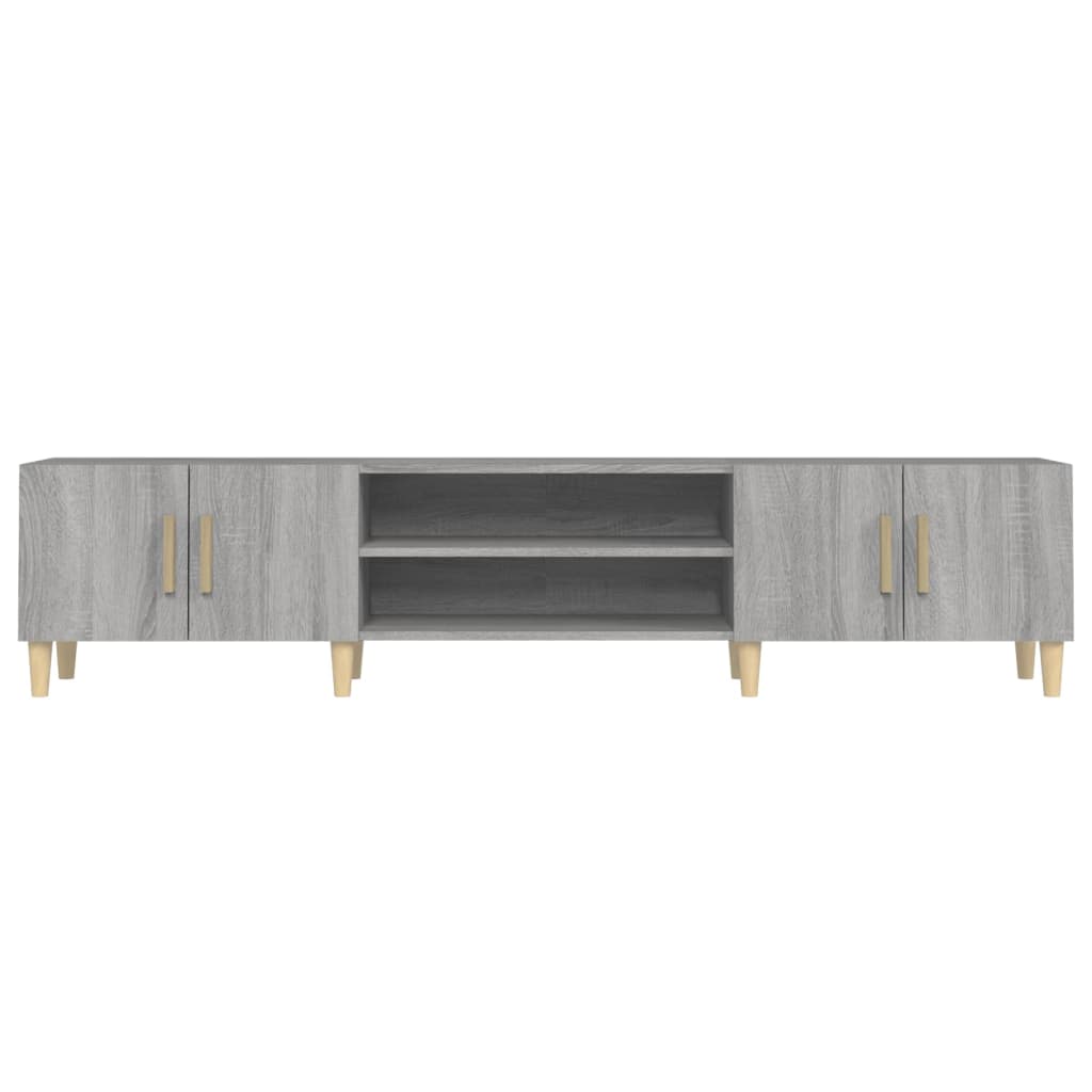 vidaXL TV Cabinet Grey Sonoma 180x31,5x40 cm Engineered Wood