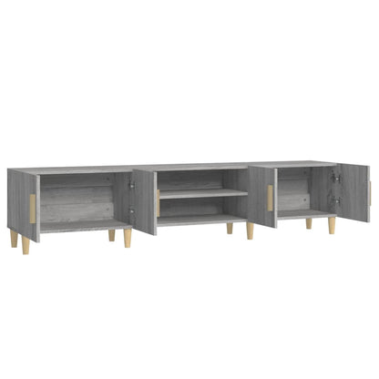vidaXL TV Cabinet Grey Sonoma 180x31,5x40 cm Engineered Wood