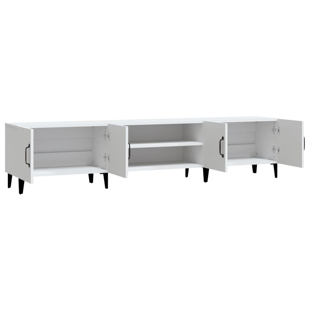 vidaXL TV Cabinet White 180x31.5x40 cm Engineered Wood