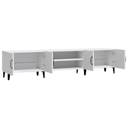 vidaXL TV Cabinet White 180x31.5x40 cm Engineered Wood