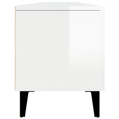 vidaXL TV Cabinet High Gloss White 180x31.5x40 cm Engineered Wood