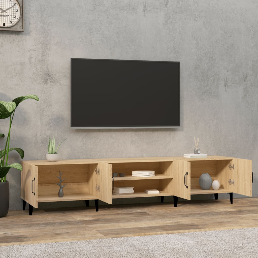 vidaXL TV Cabinet Sonoma Oak 180x31.5x40 cm Engineered Wood