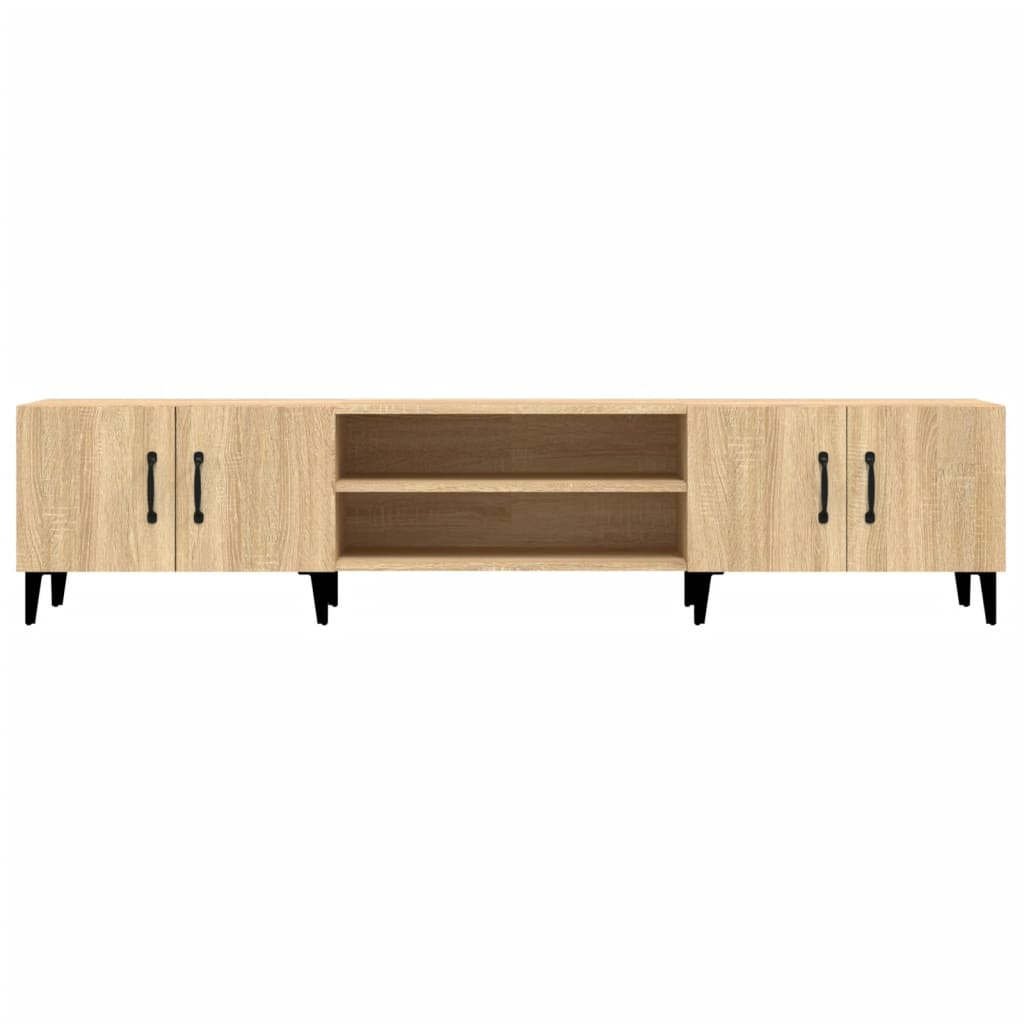 vidaXL TV Cabinet Sonoma Oak 180x31.5x40 cm Engineered Wood