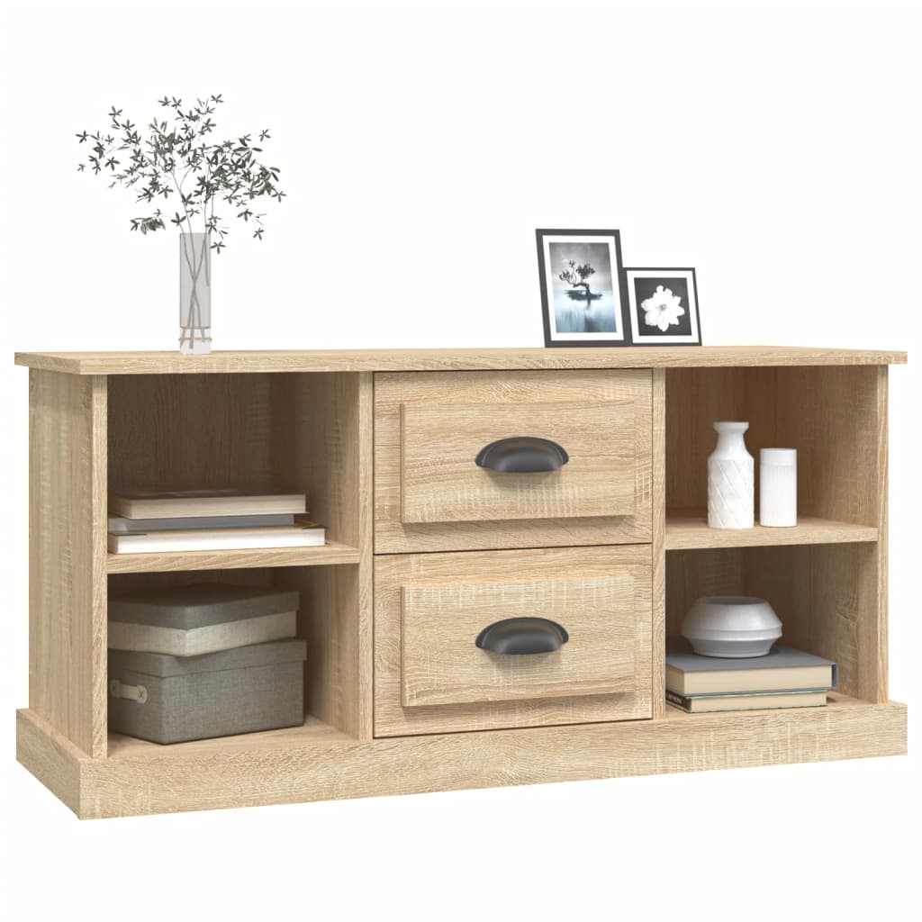 vidaXL TV Cabinet Sonoma Oak 99,5x35,5x48 cm Engineered Wood